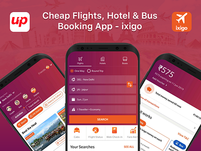 ixigo Mobile App for Flight, Hotel, Bus Booking