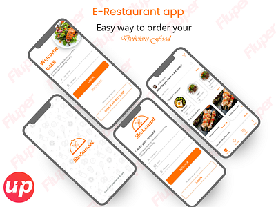 E-Restaurant App Mockup app design apps fluper foodapp ui ux