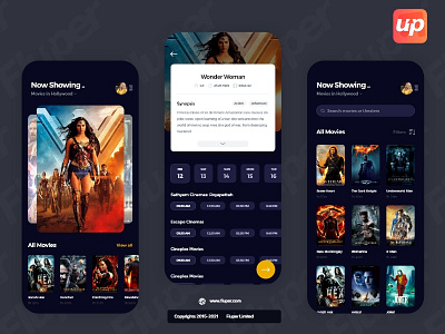 Movie Booking App Mockup app design app development design movie ui ux