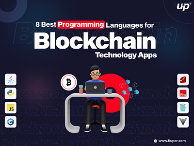 8 Best Programming Languages for Blockchain Technology Apps! animation app app design blockchain branding design fluper graphic design mobile app technology ui ux