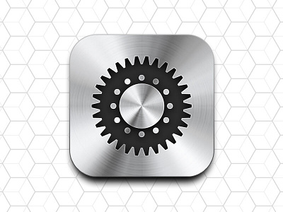 Settings Icon Design android design gloss icon illustration ios metal settings