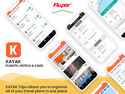 Kayak : A Trusted Travel App Globally animation app design app icon design ui