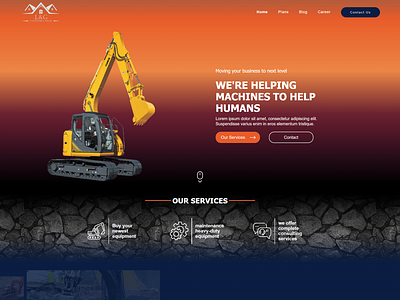 Webflow Design for a Construction Company