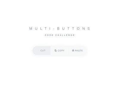 Multi-buttons frontend ui web
