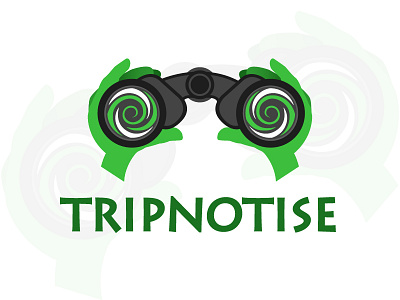 Trip + Hypnotize binoculars design dribbble green hipnotise hypnotize logo logo design road travel trip