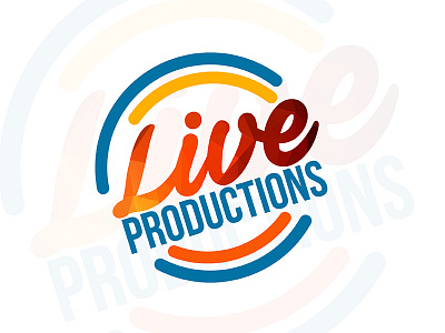 Live Productions Logo 3 design dribbble event film live logo mic microphone music production studio