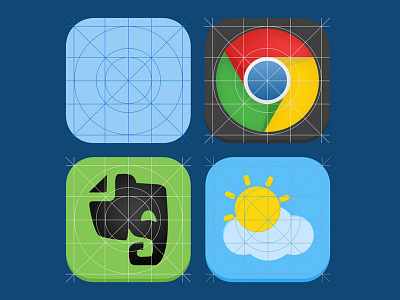 IOS 7 Guide Freebie PSD freebie ios 7 ios 7 app icon ios 7 icon iphone new icon psd