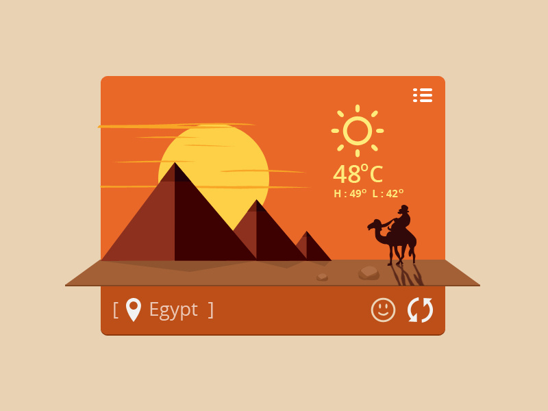 Egypt Dunes flat icons free psd egypt dunes hight temp. hot