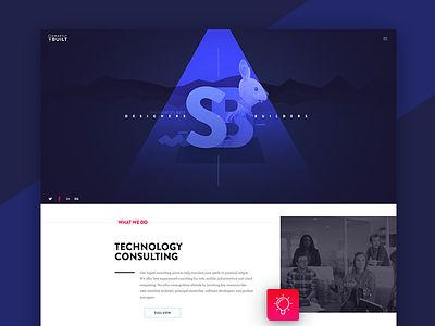 Smartly Built (Landing page) designer graphic design icon interaction design it company landing page ui ux