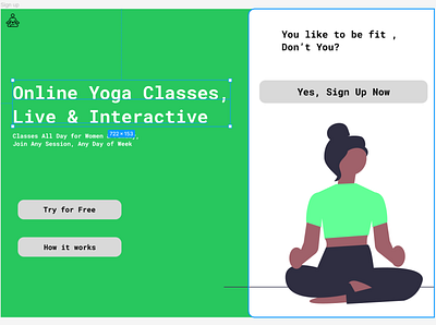 Yoga Signup page app dailyui design ui ux web