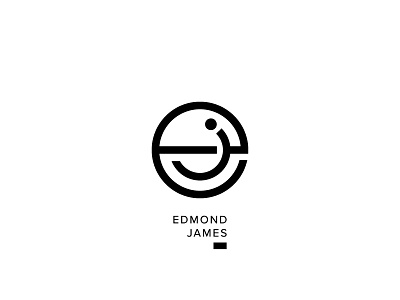 Edmond James Logo Design e ej j lettermark logo minimal monogram simple