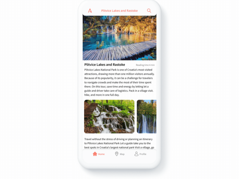 Travel app – Article