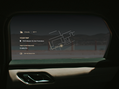 Interactive In-Ride Experience Concept app concept design robotaxi self driving car tesla ui ux