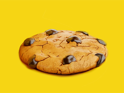 Cookie 3d chocolate cookie food psyho