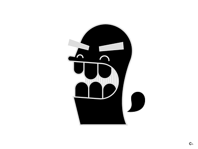 Sticky Worm Headz baloon black circle face head illustration shit vector art white worm