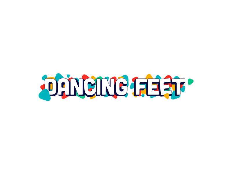 Dancing Feet - Another Logo music colorfull mediator logo dancing feet