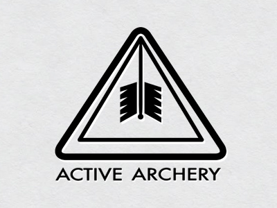 Logo for a Friend archery logo minimal simple