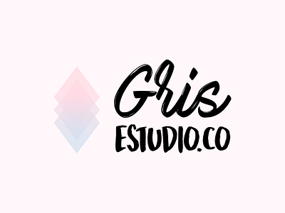 Gris Estudio Coletivo gradient id identity logo pastel studio