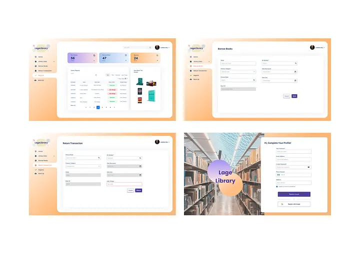 Library Dashboard designs, themes, templates and downloadable graphic ...