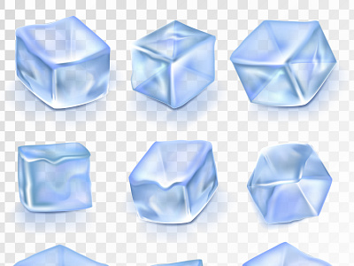 Ice Cubes alcohol arctic background block blocks blue clean clear cocktail cold concept cool cream crystal cube cut design dessert double drink