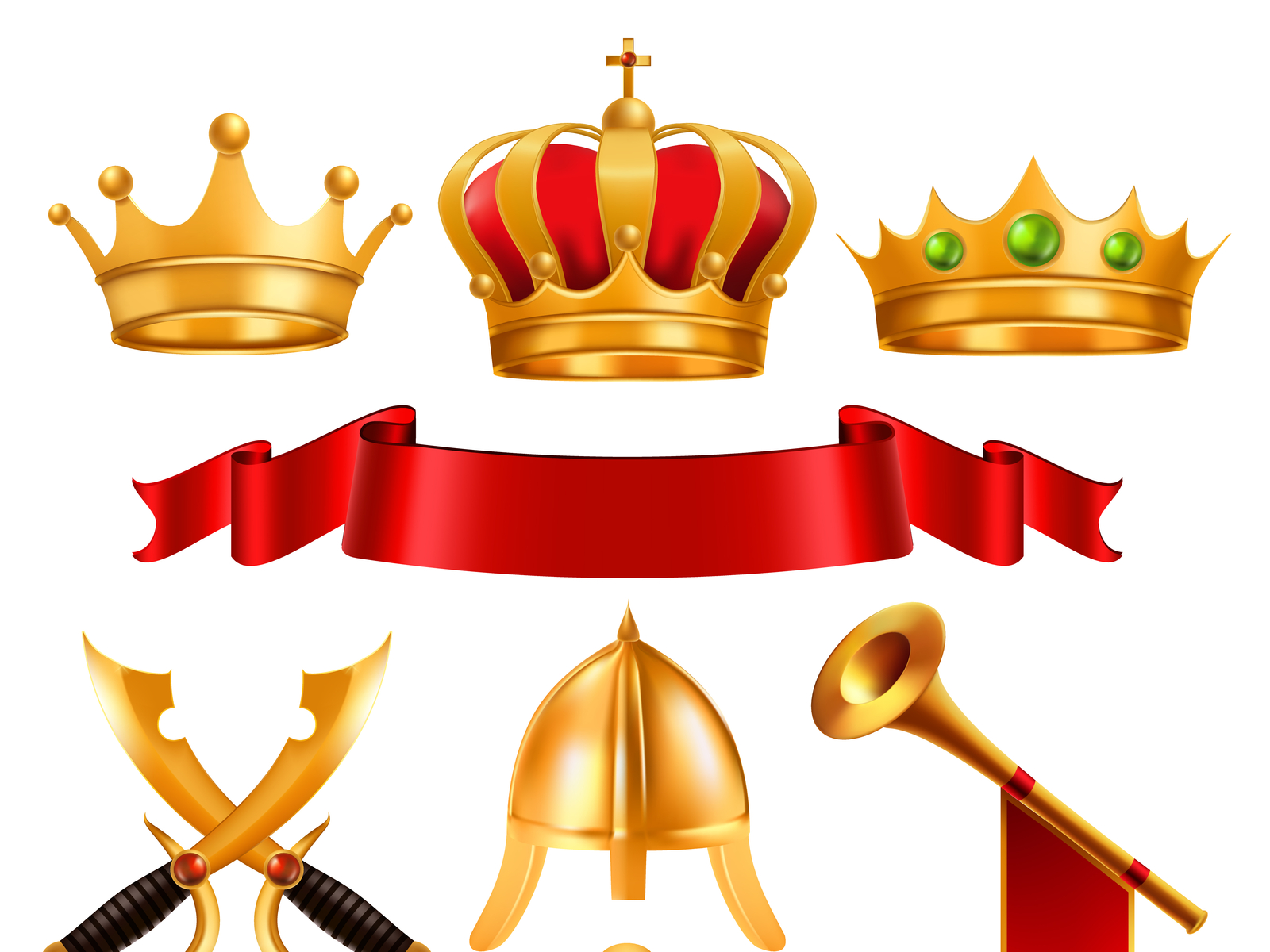 Download Gold Crown Vector by Pikepicture on Dribbble