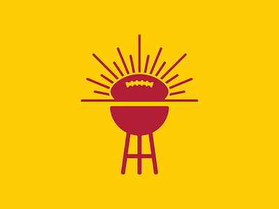Early Riser early football grill logo riser simple sports tailgate vector