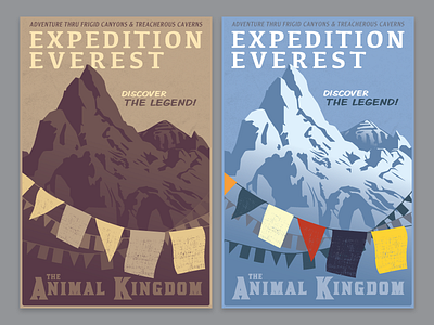 Expedition Everest Posters disney everest expedition poster retro simple