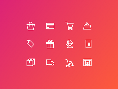E-commerce Icons design ecommerce icons shop ui ux
