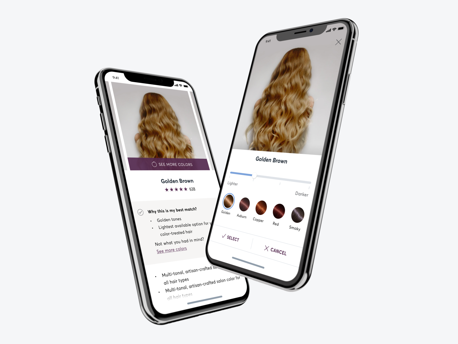Hair Color Selector by Erin Serdechna on Dribbble