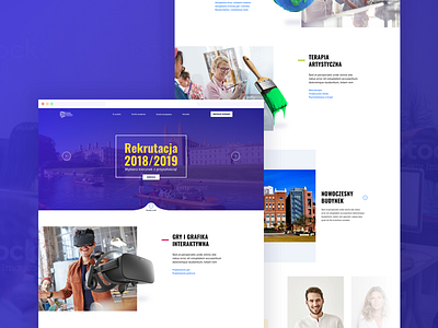 Upper Silesian Academy of Entrepreneurship - Redesign Concept ui university ux work