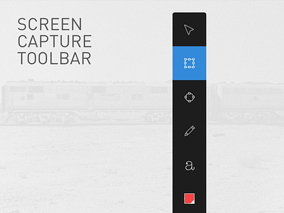 Screen Capture tool capture icons screen selected toolbar