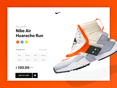 Nike Store Page Concept bold cart clean design ecommerce landing minimal shoe shop typography ui website