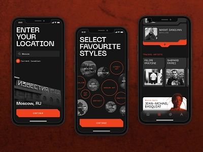 S02. ART APP CONCEPT app app design app ui appconcept appuiux art brutalism concept design design app minimal mobile app design mobile ui ticket app typography ui uidesign uxui uxuidesign