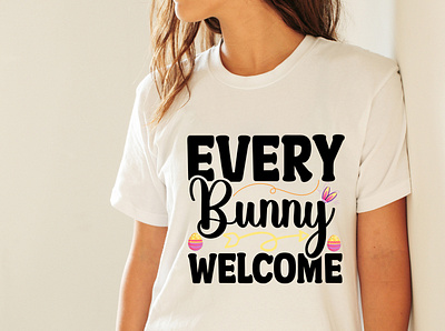 Every Bunny Welcome SVG Cut File happy easter svg