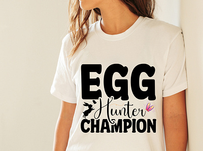 Egg Hunter Champion SVG Cut File happy easter svg
