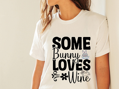 Some Bunny Loves Wine SVG Cut File peeps svg