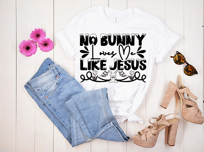 No Bunny Loves Me Like Jesus SVG Cut File peeps svg