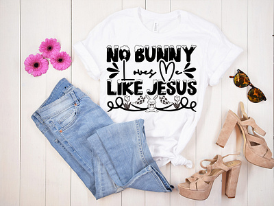 No Bunny Loves Me Like Jesus SVG Cut File