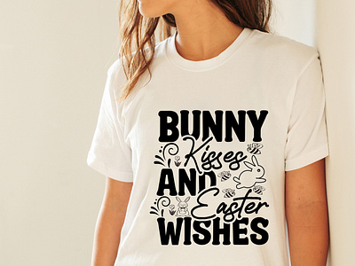 Bunny Kisses And Easter Wishes SVG Cut File