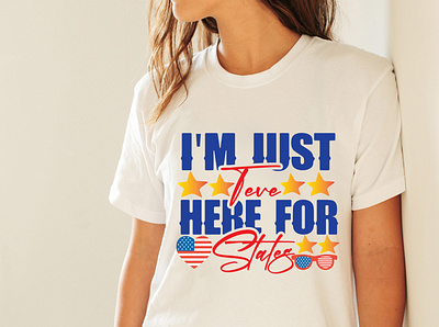 I'm Just Teve Here For States SVG Cut File merica svg