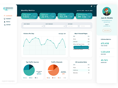 Analytics Dashboard UI analytics charts dashboard design ui web app