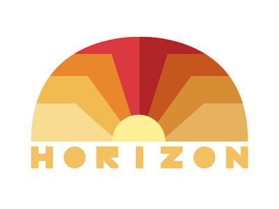 Horizon - first post art logo practice