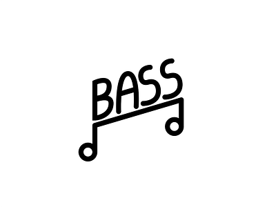 Bass Music - Daily #9 bass daily logo music note type