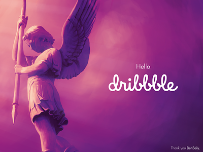 Hello Dribbble, I'm Ludovic! debut debut shot digital painting france graphic design hello lyon photoshop