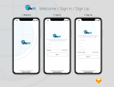 FinHit - Wallet, Finance & Banking UI Kit for Mobile Application banking design design app finance mobile mobile app ui ui design uiux ux wallet