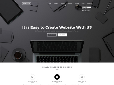 Black and White label Bootstrap Multipurpose template by MecoNata for ...