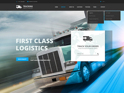 Transportation Bootstrap Template bootstrap bootstrap template bootstrap templates bootstrap theme bootstrap themes cargo design html templates responsive website design responsive website templates transportation trucking web design