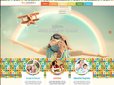 Coloristica - Kindergarten bootstrap responsive theme bootstrap bootstrap templates bootstrap themes html templates kindergarten templates kindergarten website templates preschool templates responsive website design responsive website templates web design