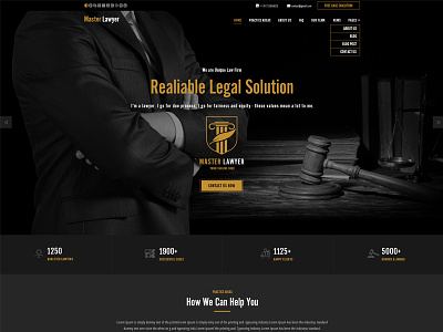 Master Lawyer Bootstrap Theme
