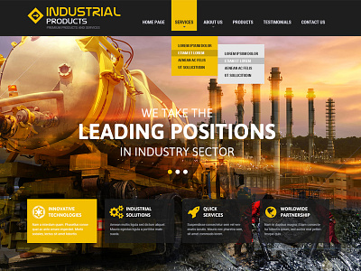 Industrial Bootstrap Theme best bootstrap themes bootstrap templates bootstrap themes industrial template industry website templates responsive web templates responsive website templates template industry web templates website templates